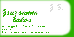 zsuzsanna bakos business card